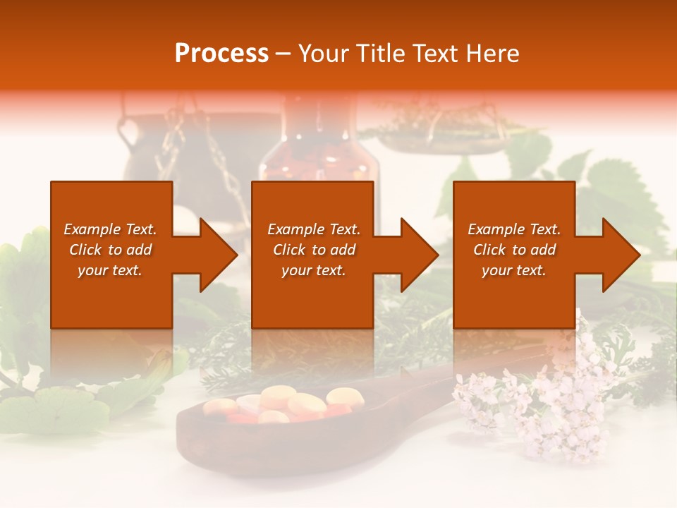 Mortar Medicinal Plantain PowerPoint Template