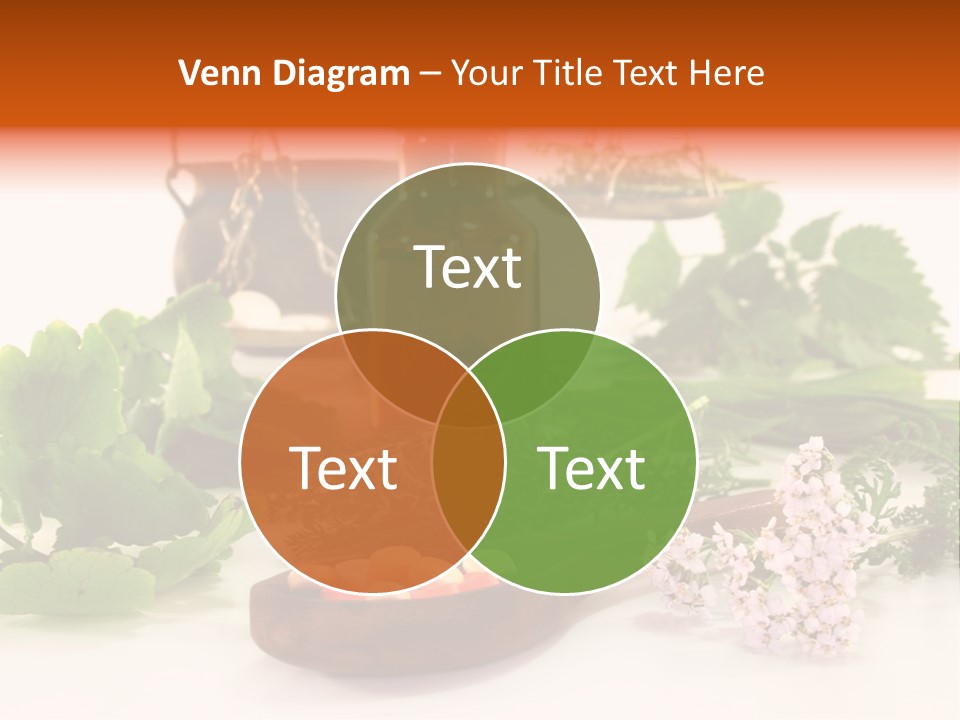 Mortar Medicinal Plantain PowerPoint Template