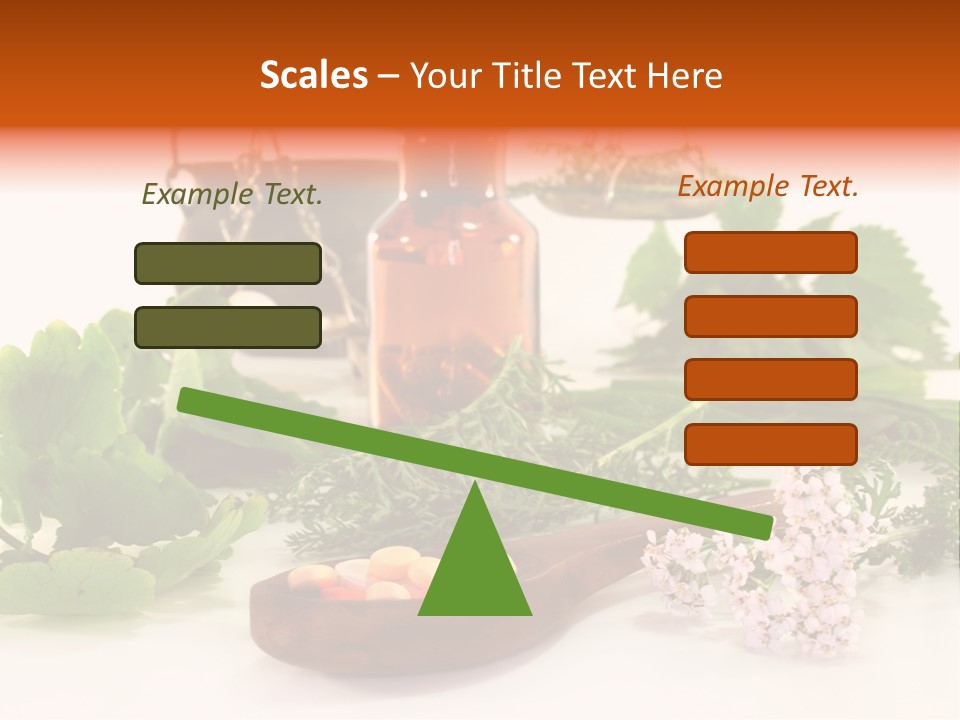 Mortar Medicinal Plantain PowerPoint Template