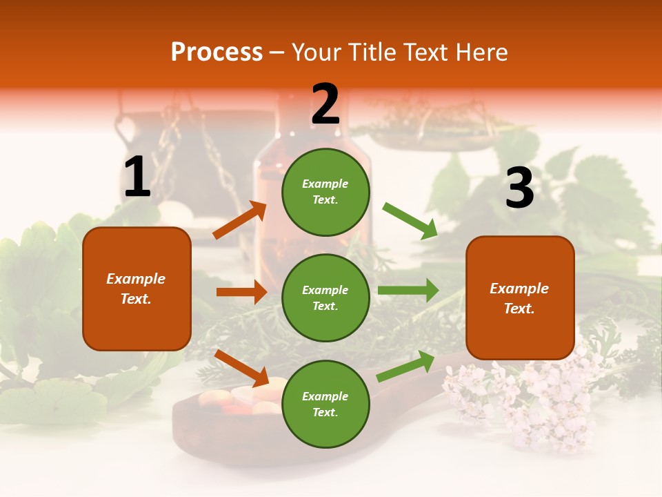 Mortar Medicinal Plantain PowerPoint Template