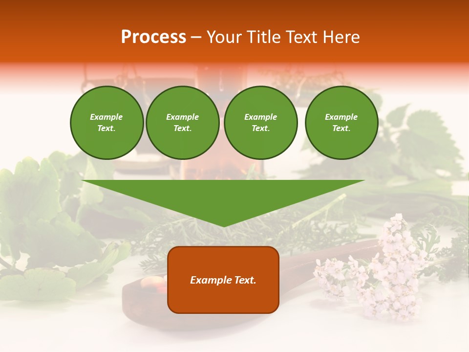 Mortar Medicinal Plantain PowerPoint Template