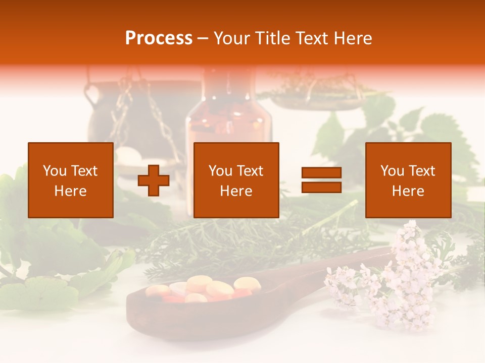 Mortar Medicinal Plantain PowerPoint Template