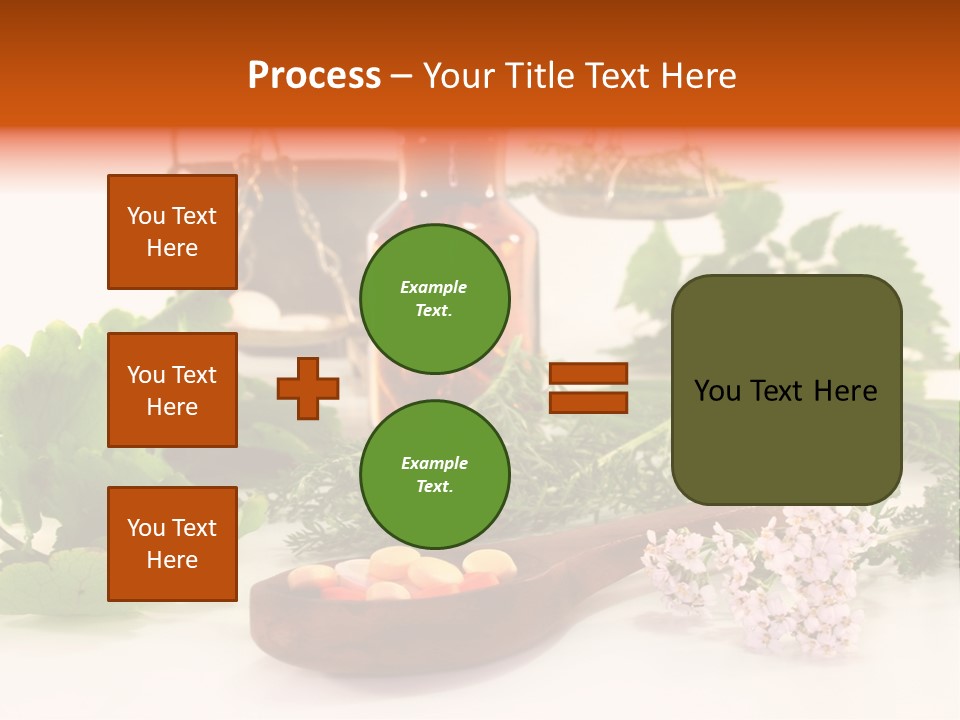 Mortar Medicinal Plantain PowerPoint Template