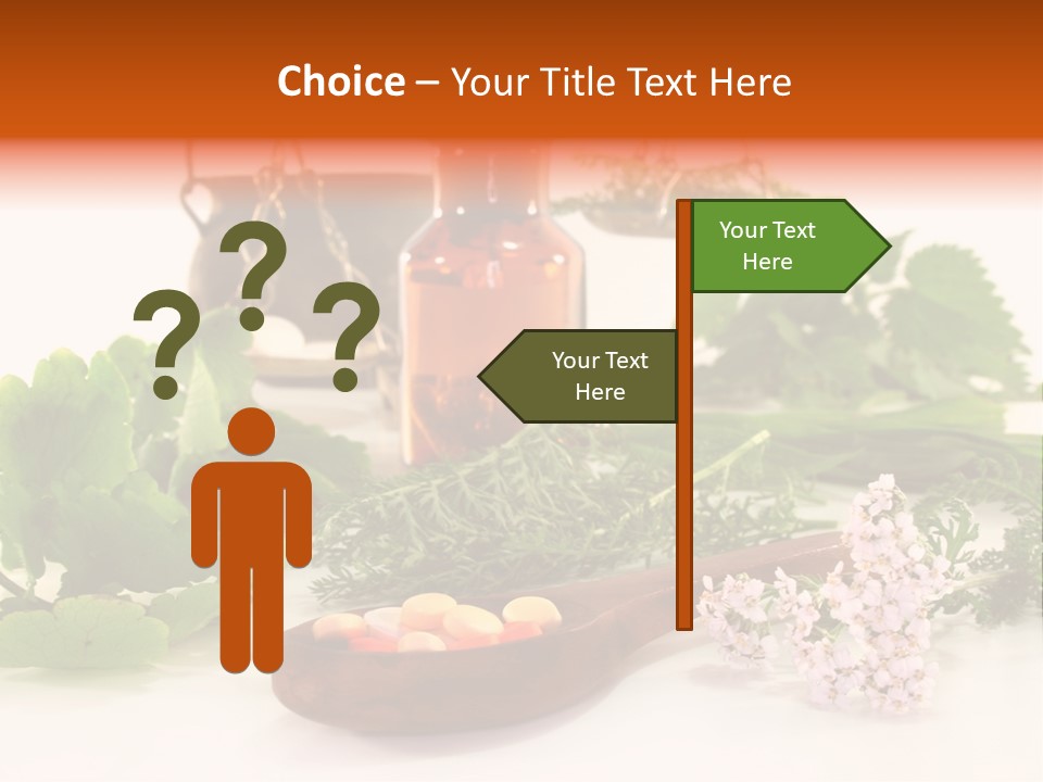 Mortar Medicinal Plantain PowerPoint Template