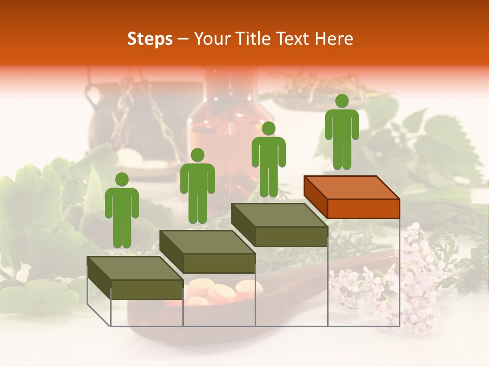 Mortar Medicinal Plantain PowerPoint Template