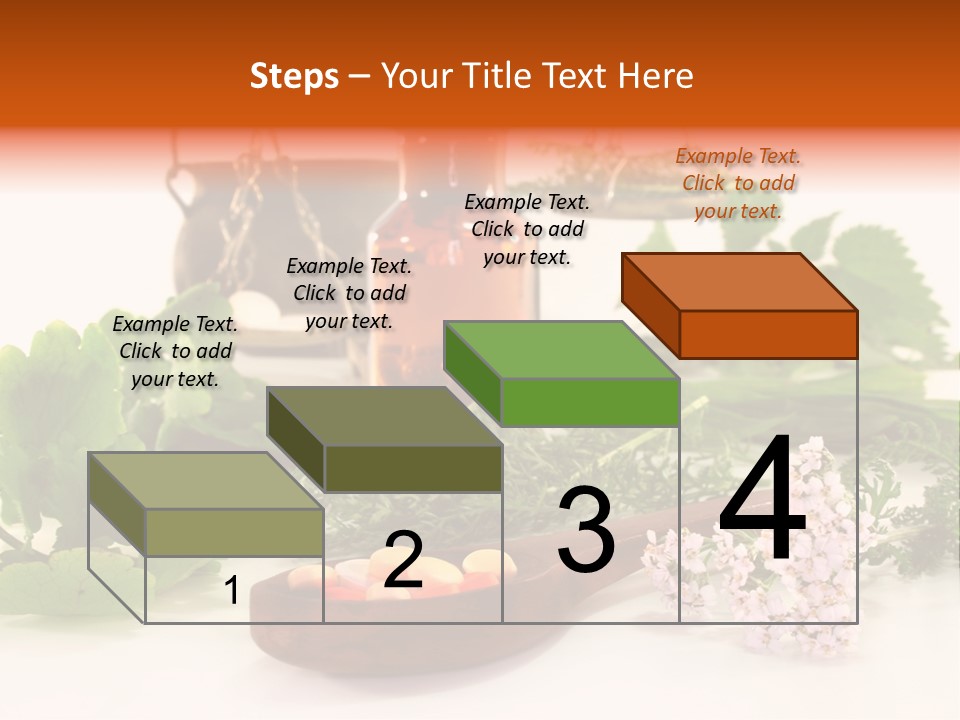 Mortar Medicinal Plantain PowerPoint Template