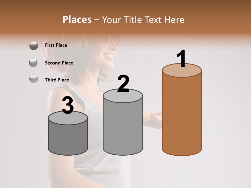 Break Dance Style Female PowerPoint Template