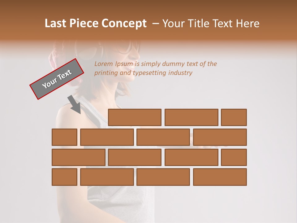 Break Dance Style Female PowerPoint Template