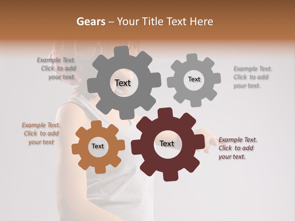 Break Dance Style Female PowerPoint Template