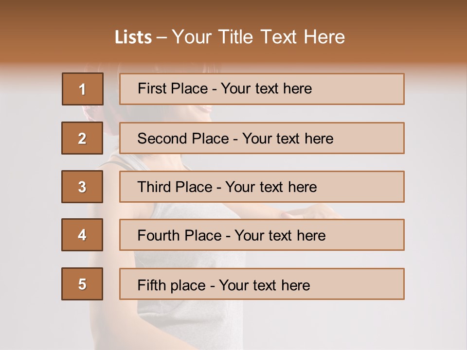 Break Dance Style Female PowerPoint Template