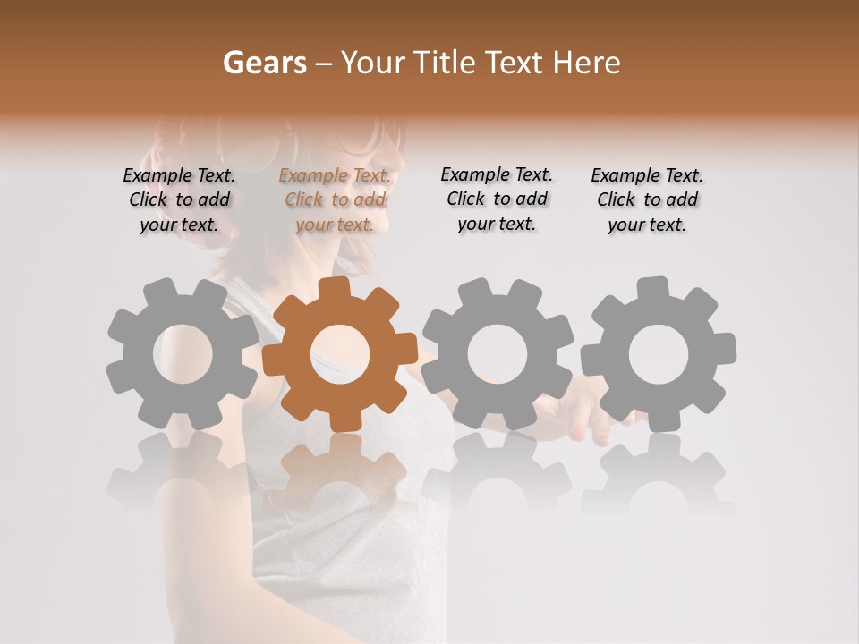 Break Dance Style Female PowerPoint Template