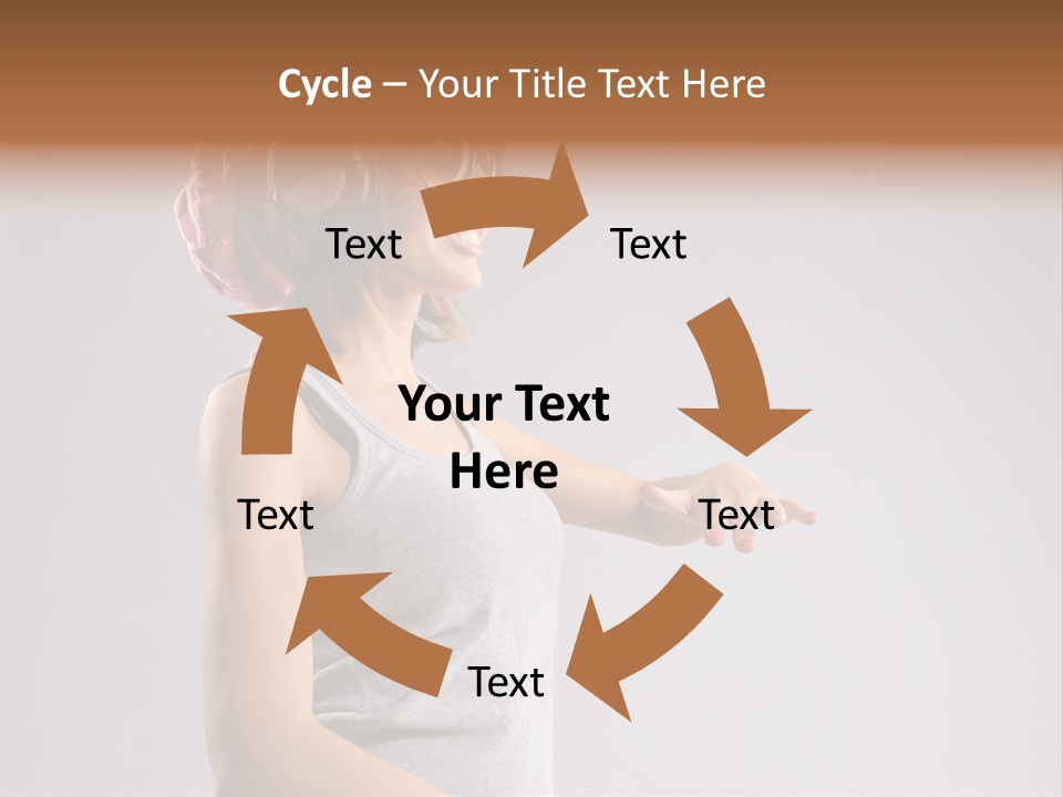 Break Dance Style Female PowerPoint Template