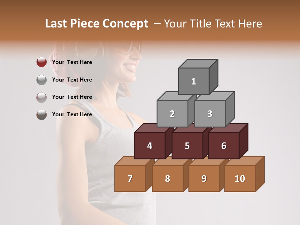 Break Dance Style Female PowerPoint Template