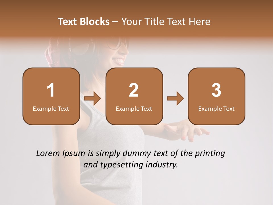 Break Dance Style Female PowerPoint Template