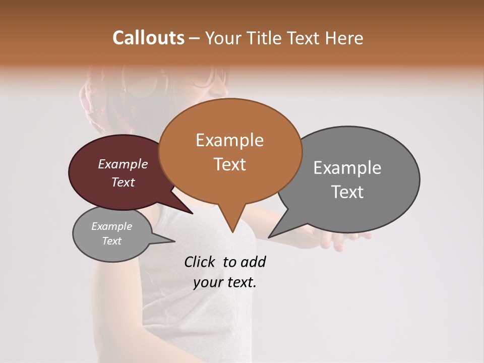 Break Dance Style Female PowerPoint Template