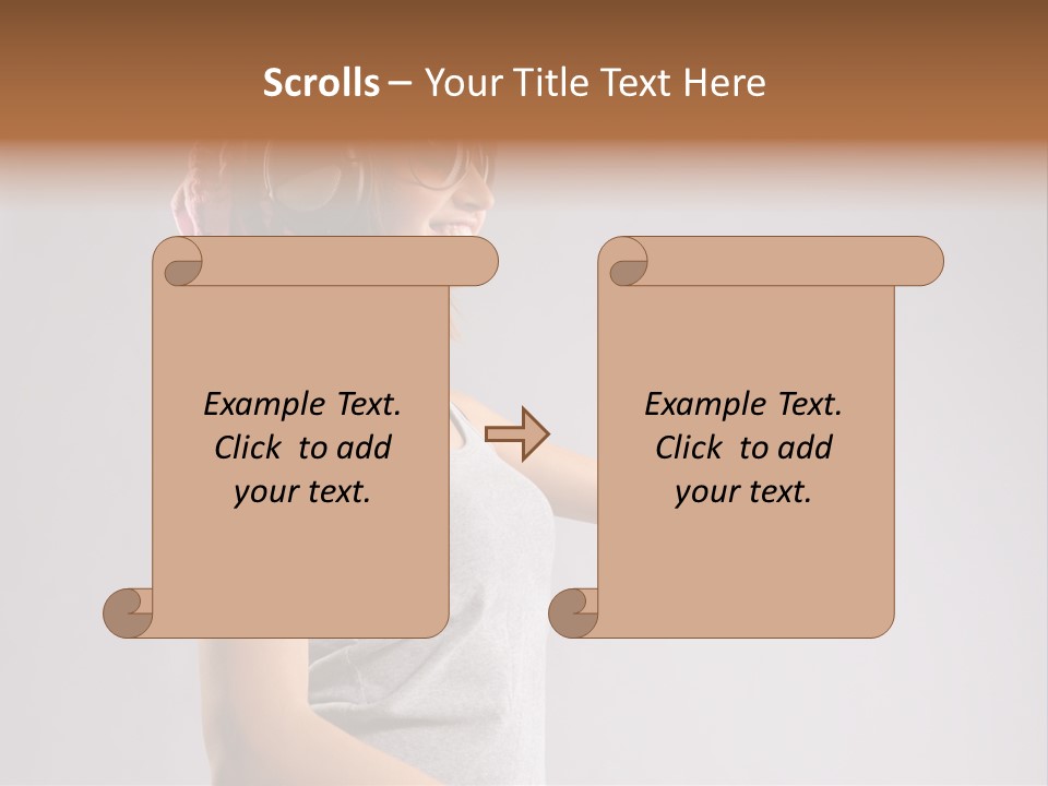 Break Dance Style Female PowerPoint Template