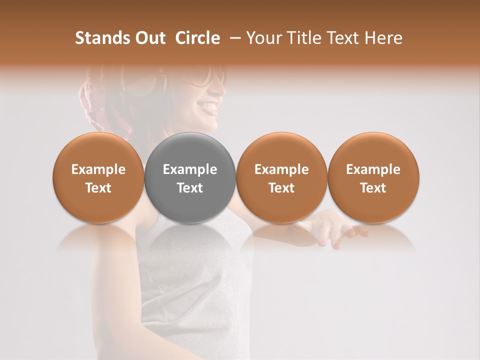 Break Dance Style Female PowerPoint Template