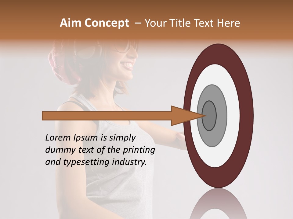 Break Dance Style Female PowerPoint Template