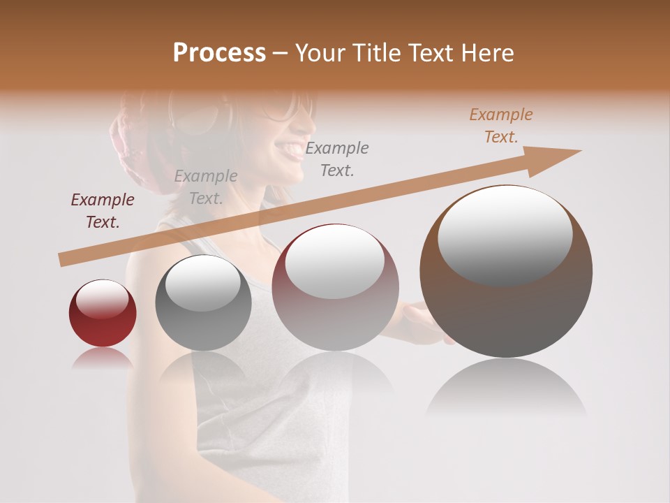 Break Dance Style Female PowerPoint Template