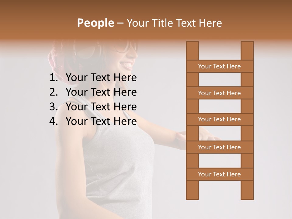 Break Dance Style Female PowerPoint Template