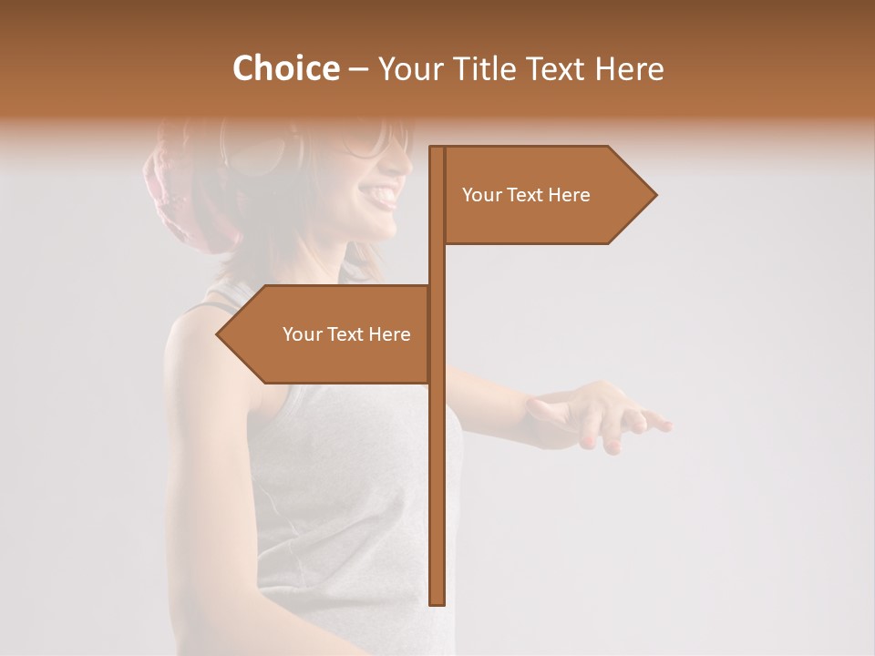 Break Dance Style Female PowerPoint Template