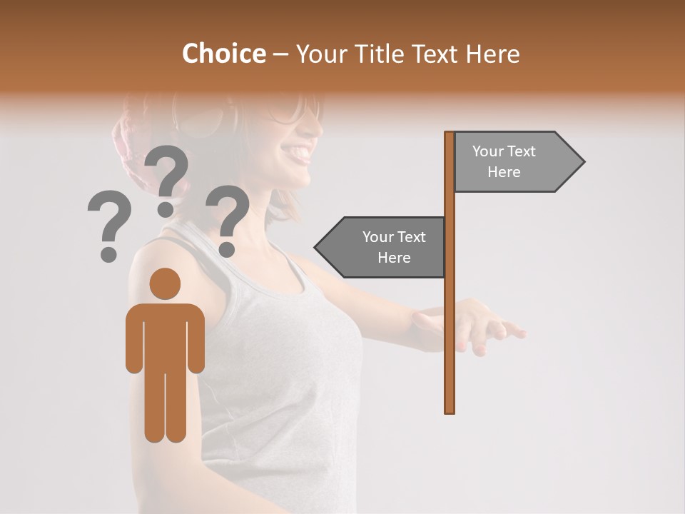 Break Dance Style Female PowerPoint Template