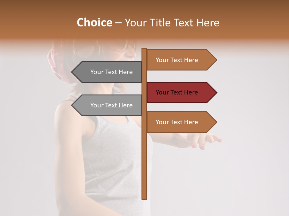 Break Dance Style Female PowerPoint Template