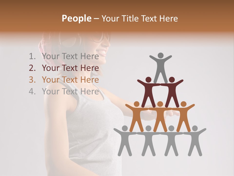 Break Dance Style Female PowerPoint Template