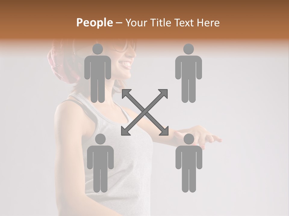 Break Dance Style Female PowerPoint Template