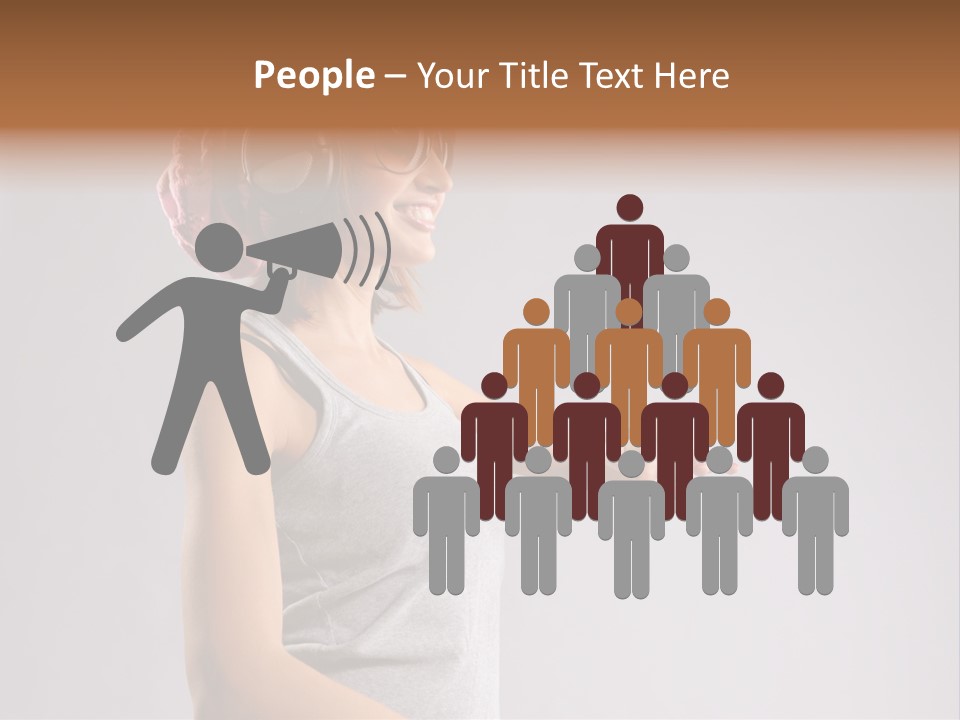 Break Dance Style Female PowerPoint Template