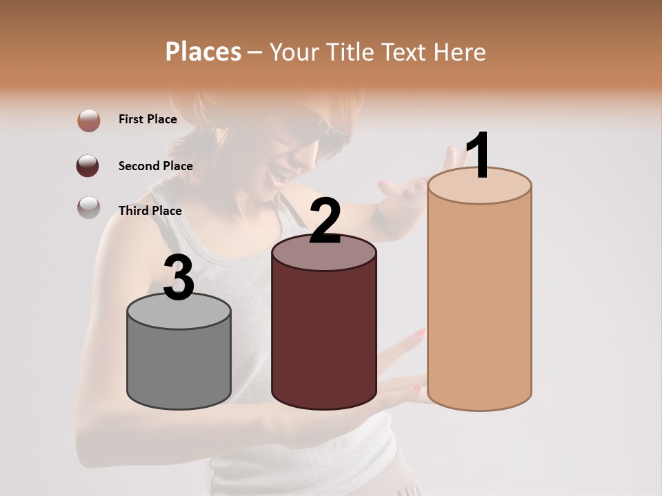 Break Dance Glamour Jump PowerPoint Template