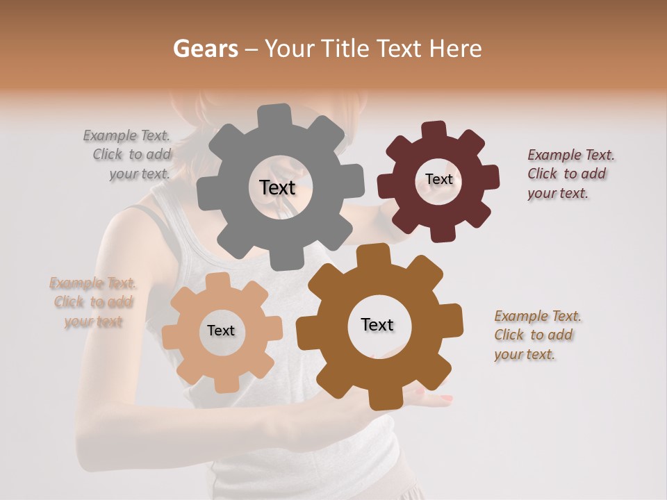 Break Dance Glamour Jump PowerPoint Template