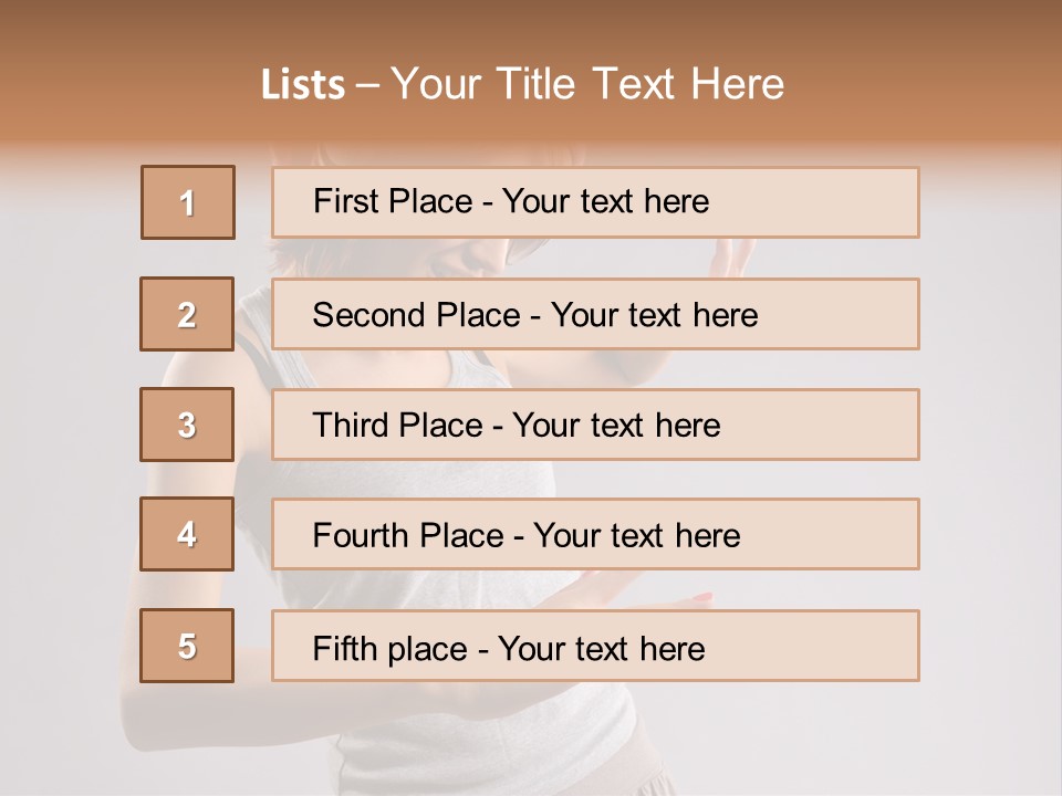 Break Dance Glamour Jump PowerPoint Template