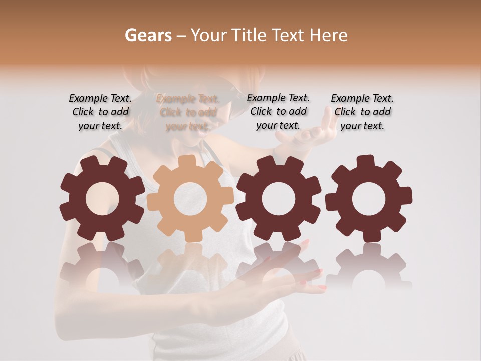 Break Dance Glamour Jump PowerPoint Template