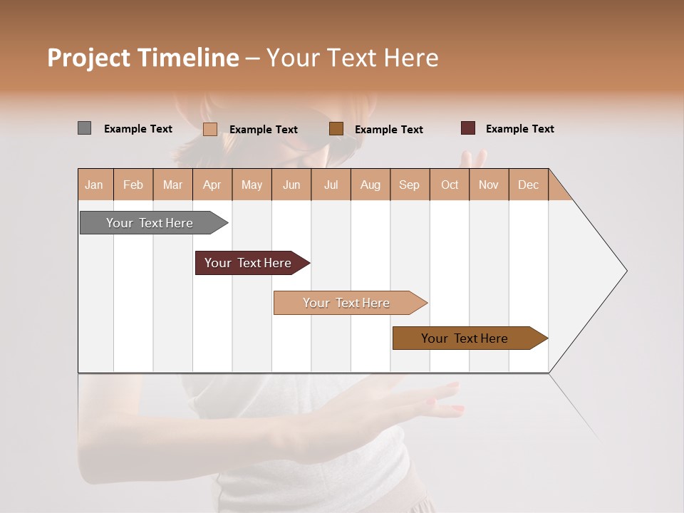 Break Dance Glamour Jump PowerPoint Template