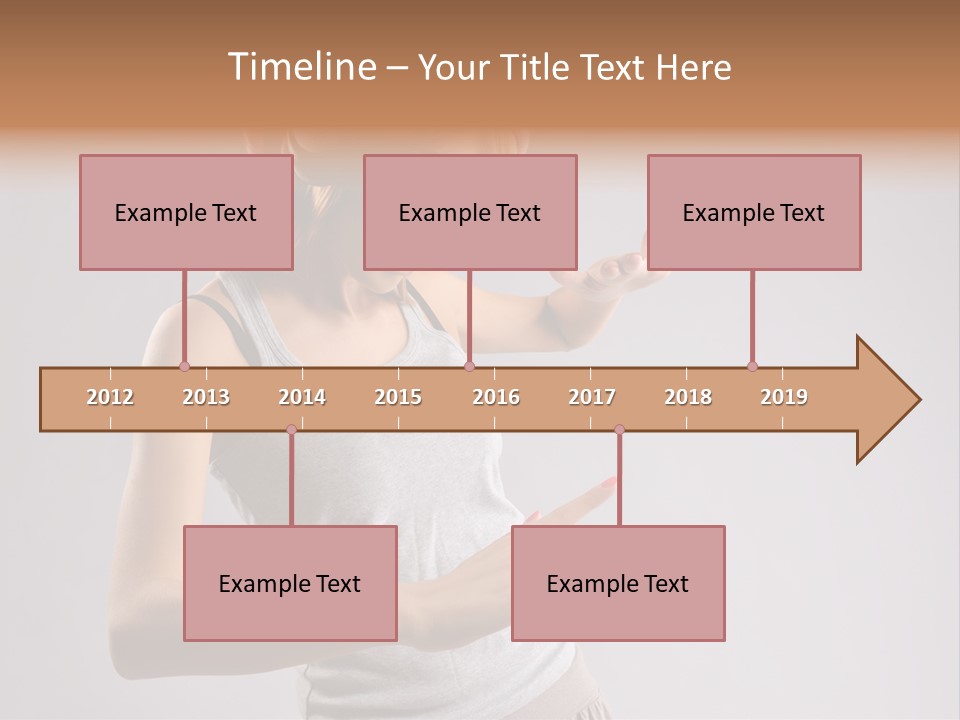 Break Dance Glamour Jump PowerPoint Template