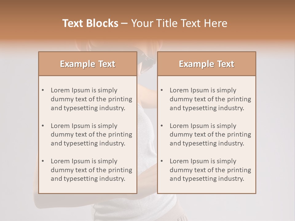 Break Dance Glamour Jump PowerPoint Template