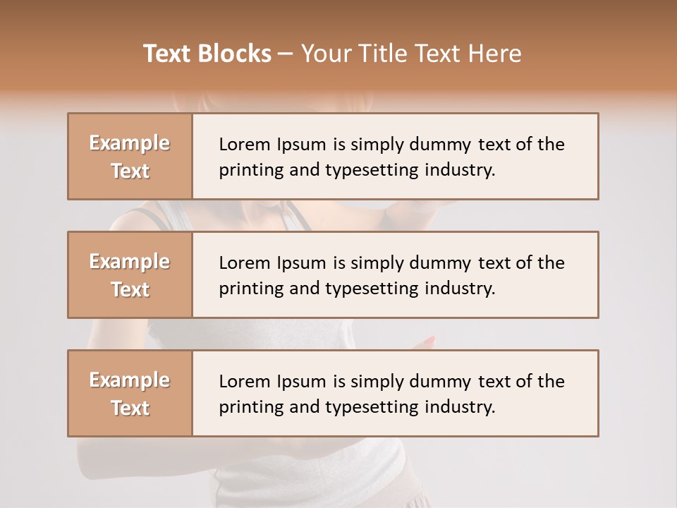 Break Dance Glamour Jump PowerPoint Template