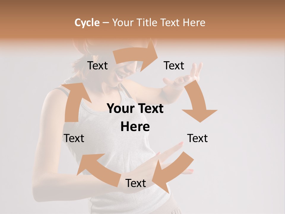 Break Dance Glamour Jump PowerPoint Template