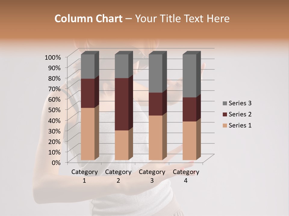 Break Dance Glamour Jump PowerPoint Template