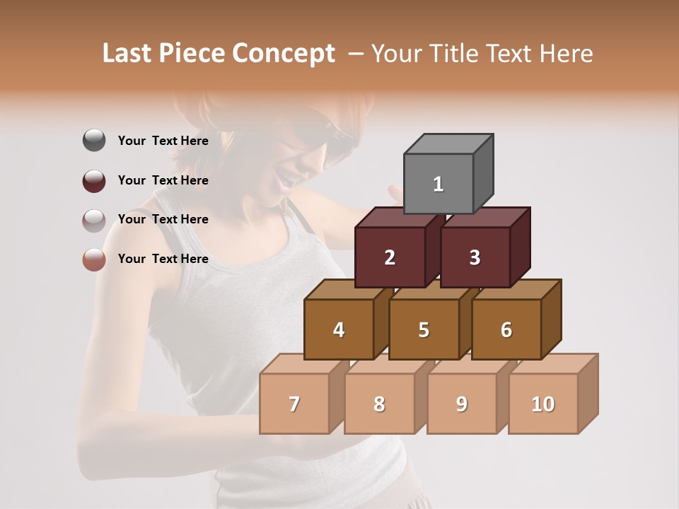 Break Dance Glamour Jump PowerPoint Template