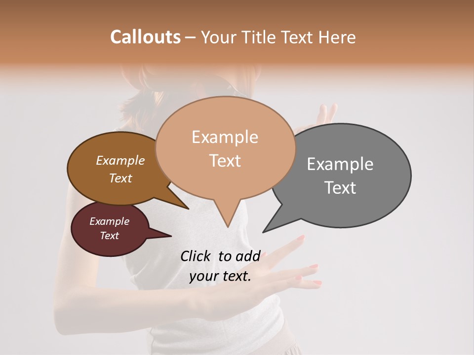 Break Dance Glamour Jump PowerPoint Template