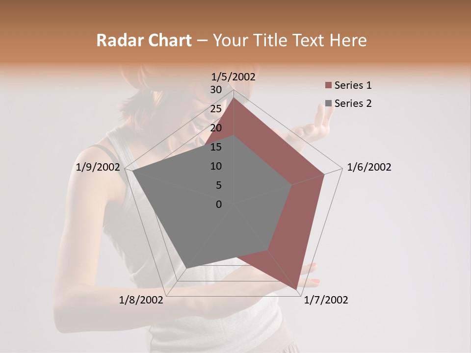 Break Dance Glamour Jump PowerPoint Template