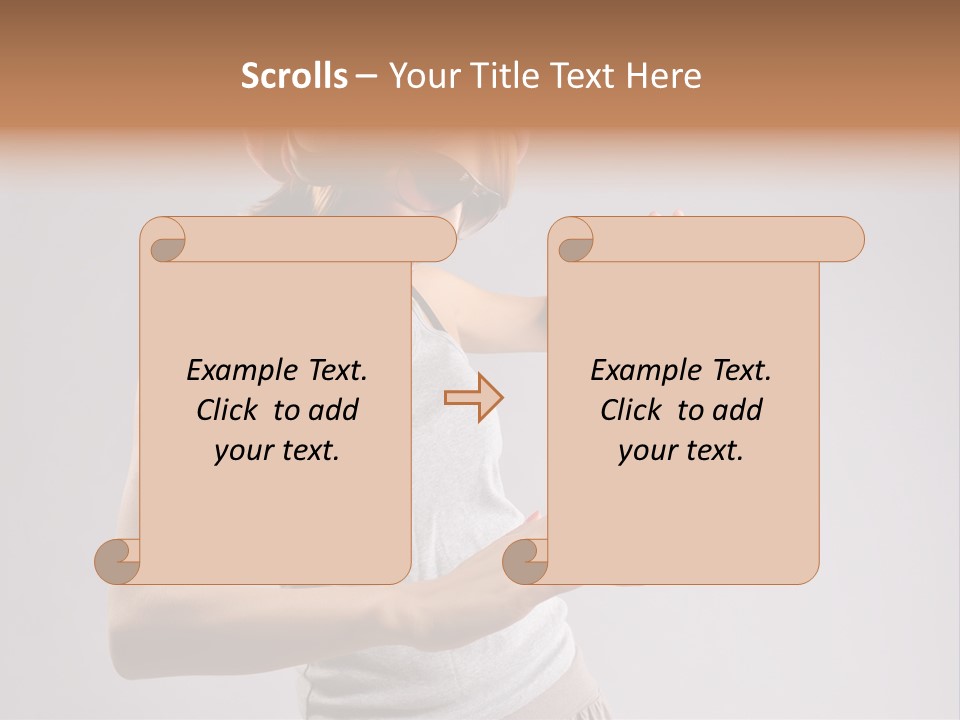 Break Dance Glamour Jump PowerPoint Template