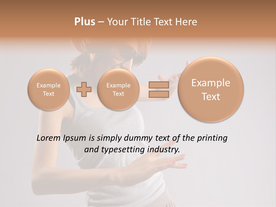 Break Dance Glamour Jump PowerPoint Template