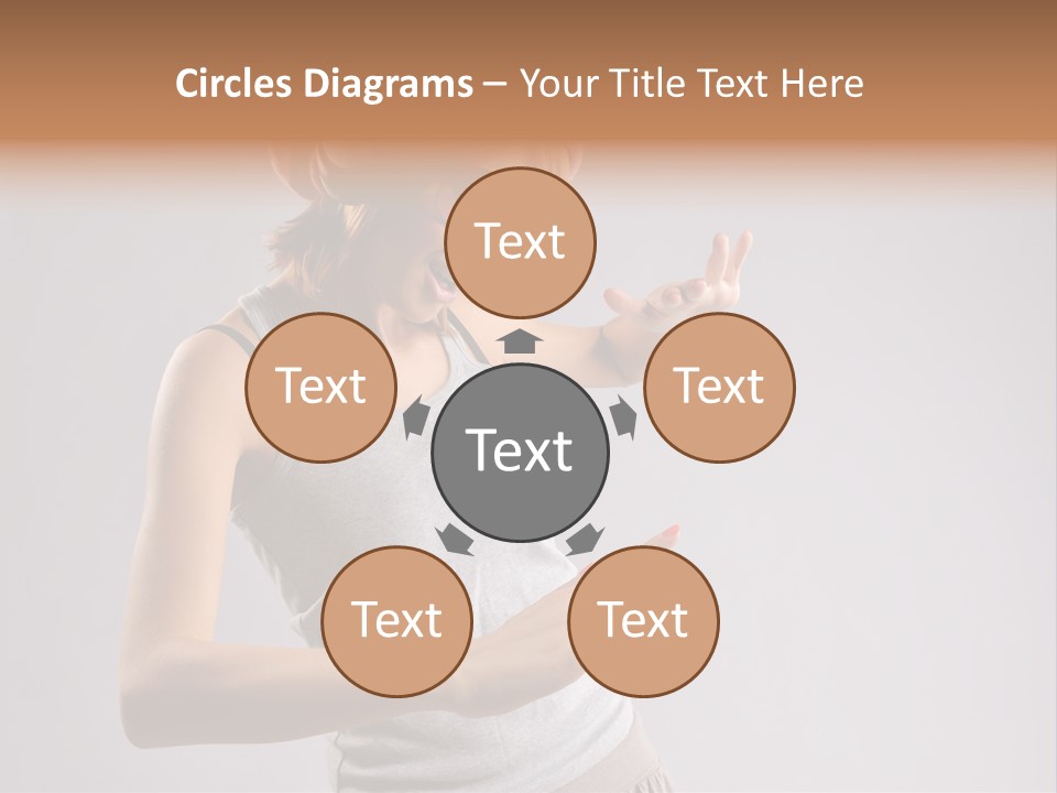 Break Dance Glamour Jump PowerPoint Template