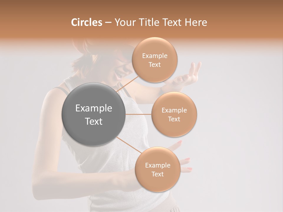 Break Dance Glamour Jump PowerPoint Template