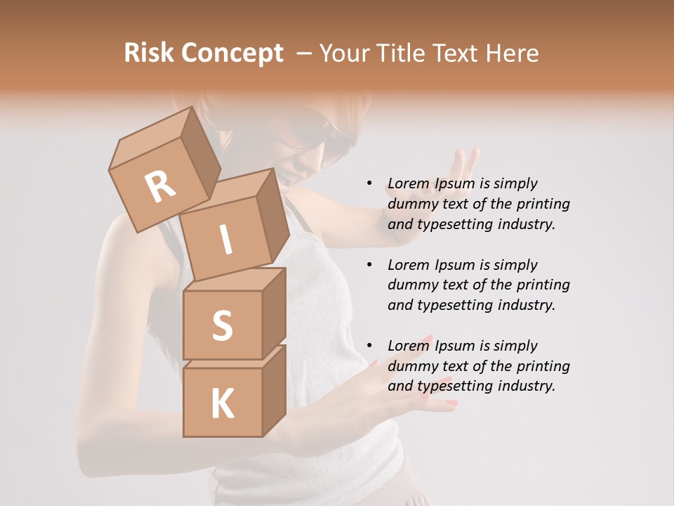 Break Dance Glamour Jump PowerPoint Template