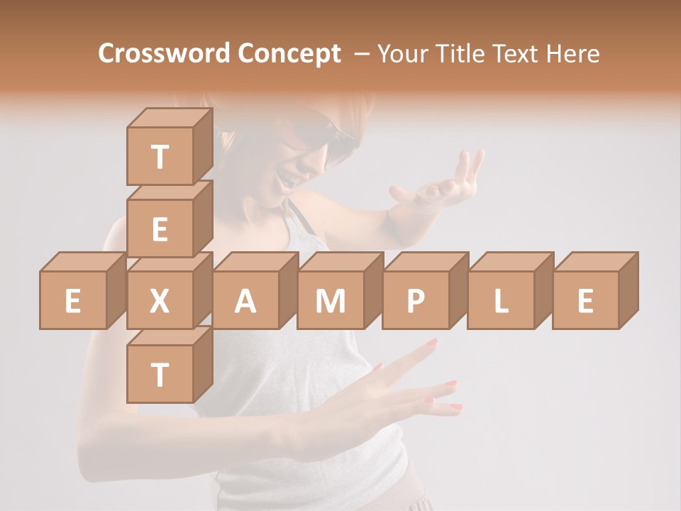 Break Dance Glamour Jump PowerPoint Template