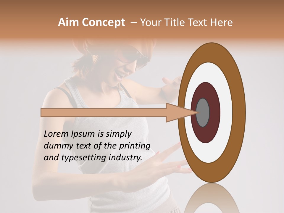 Break Dance Glamour Jump PowerPoint Template